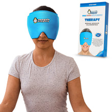 Weighted Eye Migraine Headache Relief Cap, Hot/Cold Therapy Soft Eye Mask Latex-Free