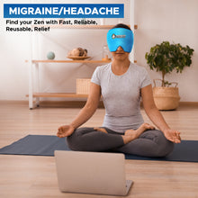 Weighted Eye Migraine Headache Relief Cap, Hot/Cold Therapy Soft Eye Mask Latex-Free