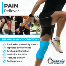 Knee Ice Pack, Soft, Hot/Cold Compression Sleeve, Pain Relief for Knees,Thighs,and Shins,Latex Free