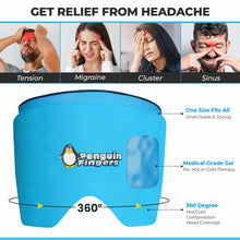 Weighted Eye Migraine Headache Relief Cap, Hot/Cold Therapy Soft Eye Mask Latex-Free